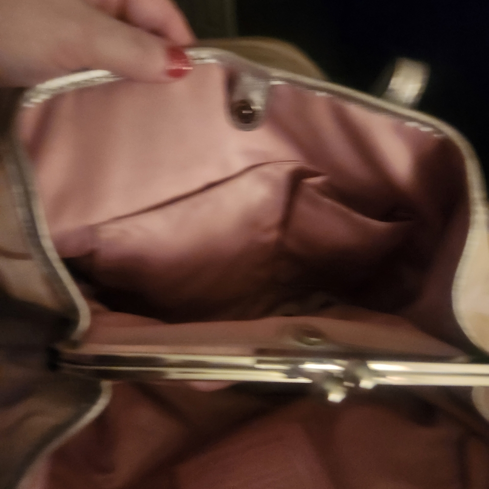 Coach Pink and Silver Clutch